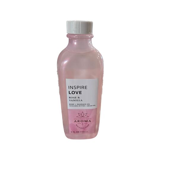 Bath & Body Works Inspire Love Rose & Vanilla Body and Massage Oil - Picture 1 of 4